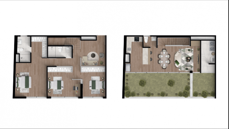 Plano del modelo D06 del proyecto Tempus La Paz en Miraflores
