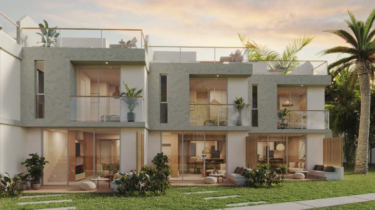 Plano del modelo Casa 3 pisos del proyecto Tropic Asia Homes en Lima