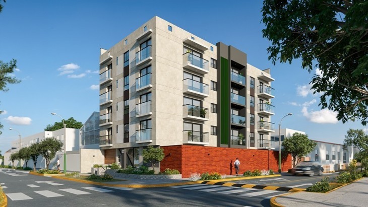 Fachada principal del proyecto PACIFICO 299 en Santiago De Surco