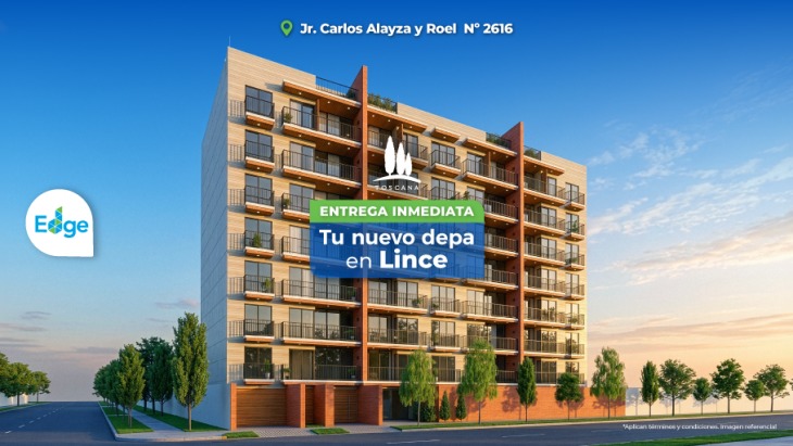 Fachada principal del proyecto TOSCANA en Lince