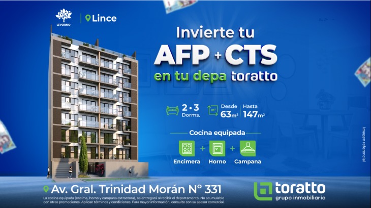 Fachada principal del proyecto LIVORNO en Lince