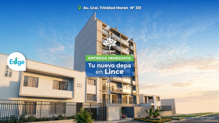 Fachada principal del proyecto LIVORNO en Lince