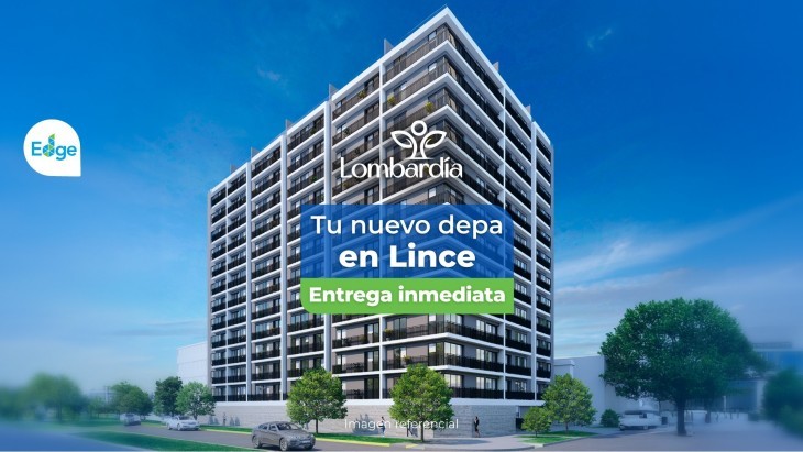 Fachada principal del proyecto LOMBARDIA en Lince