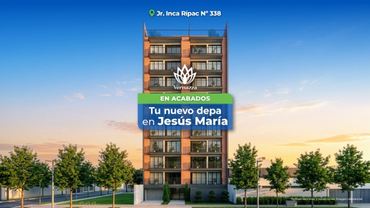 Fachada principal del proyecto VERNAZZA en Jesus Maria