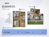 Plano del modelo DA 1302 del proyecto Bonavista Condominio en Breña