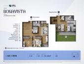 Plano del modelo DA 1303 del proyecto Bonavista Condominio en Breña