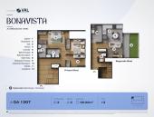 Plano del modelo DA 1307 del proyecto Bonavista Condominio en Breña