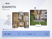 Plano del modelo DA 1308 del proyecto Bonavista Condominio en Breña