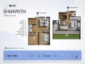 Plano del modelo DB 1302 del proyecto Bonavista Condominio en Breña