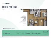 Plano del modelo Tipo 7AT del proyecto Bonavista Condominio en Breña