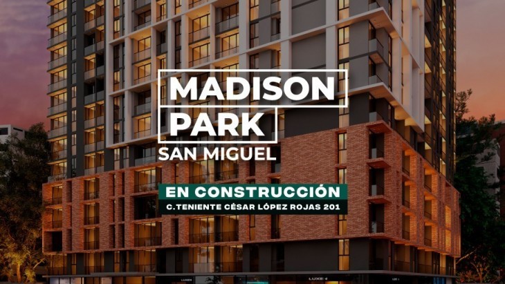 Fachada principal del proyecto Madison Park en San Miguel