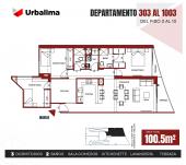 Plano del modelo 303 del proyecto VISUM en San Isidro