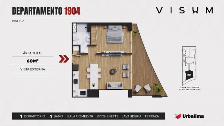 Plano del modelo 1904 del proyecto VISUM en San Isidro