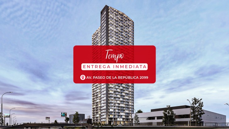 Fachada principal del proyecto TEMPO 2 en La Victoria