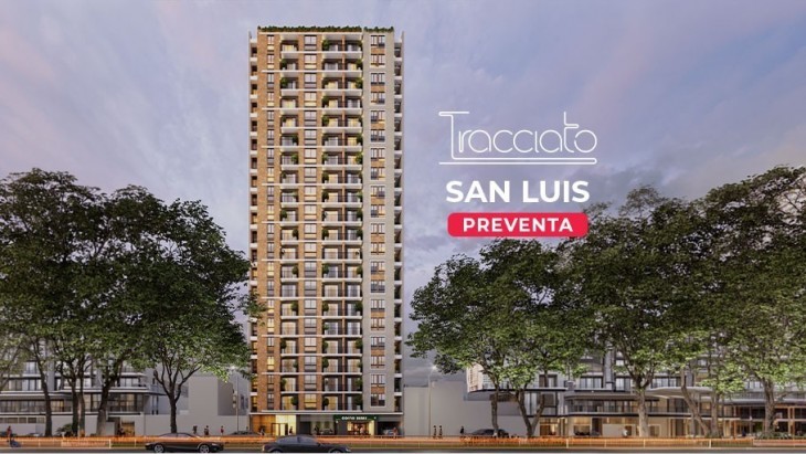 Fachada principal del proyecto Tracciato en San Luis