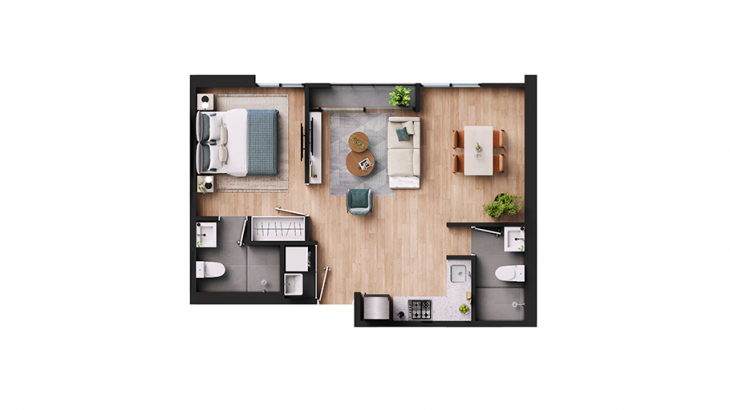 Plano del modelo X04 del proyecto Tracciato en San Luis