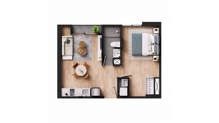 Plano del modelo X05 del proyecto Tracciato en San Luis