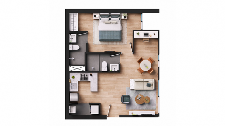 Plano del modelo X06 del proyecto Tracciato en San Luis