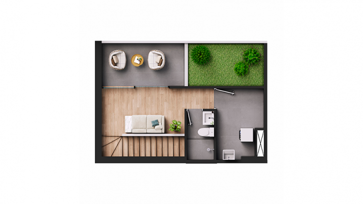 Plano del modelo Y05 del proyecto Tracciato en San Luis