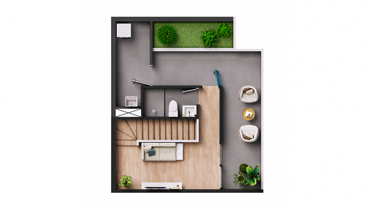 Plano del modelo Y06 del proyecto Tracciato en San Luis