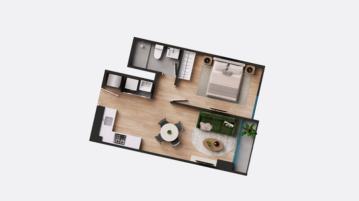 Plano del modelo X03 del proyecto Tasca en Surquillo