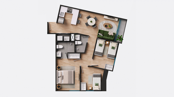 Plano del modelo X04 del proyecto Tasca en Surquillo