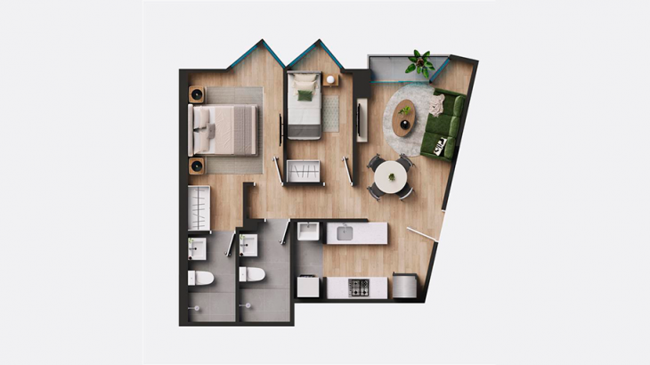 Plano del modelo X06 del proyecto Tasca en Surquillo