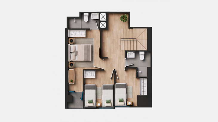 Plano del modelo Y05 del proyecto Tasca en Surquillo