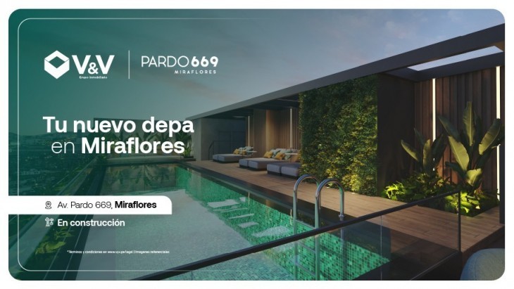 Fachada principal del proyecto PARDO 669 en Miraflores