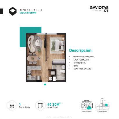 Plano del modelo T1-X10-A del proyecto GAVIOTAS en Chorrillos