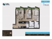 Plano del modelo TIPO 4C del proyecto TOP LIFE JUAN DE ALIAGA en Magdalena Del Mar