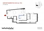 Plano del modelo X03 FLEX del proyecto Éccolo en Miraflores