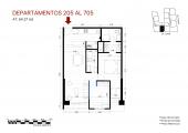 Plano del modelo X05 FLEX del proyecto Éccolo en Miraflores