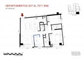 Plano del modelo X07 FLEX del proyecto Éccolo en Miraflores