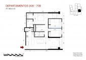 Plano del modelo X08 FLEX del proyecto Éccolo en Miraflores