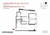 Plano del modelo X10 FLEX del proyecto Éccolo en Miraflores