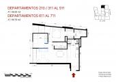 Plano del modelo X11 FLEX del proyecto Éccolo en Miraflores