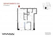 Plano del modelo Flat Flex 104 del proyecto Éccolo en Miraflores