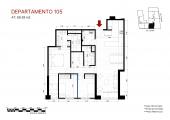 Plano del modelo Flat Flex 105 del proyecto Éccolo en Miraflores