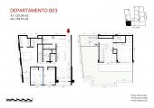 Plano del modelo Duplex Flex con terraza 803 del proyecto Éccolo en Miraflores