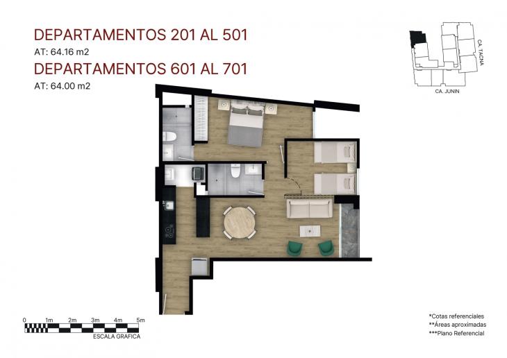 Plano del modelo X01 FLEX del proyecto Éccolo en Miraflores