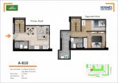 Plano del modelo 810 del proyecto Residencial Green Life en Chorrillos