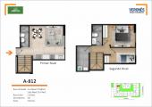 Plano del modelo 812 del proyecto Residencial Green Life en Chorrillos