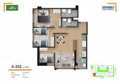 Plano del modelo 202 al 702 del proyecto Residencial Green Life en Chorrillos