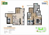 Plano del modelo 802 del proyecto Residencial Green Life en Chorrillos