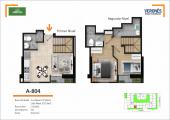 Plano del modelo 804 del proyecto Residencial Green Life en Chorrillos