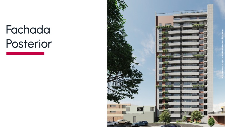 Fachada principal del proyecto ROOSEVELT 64 en Miraflores