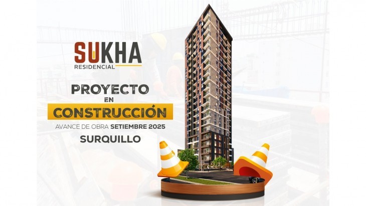 Fachada principal del proyecto Residencial Sukha en Surquillo