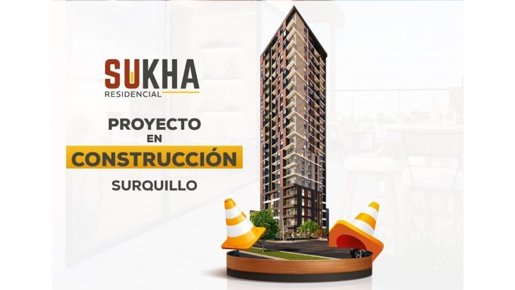 Fachada principal del proyecto Residencial Sukha en Surquillo