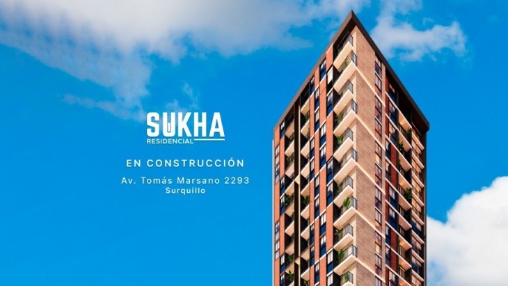 Fachada principal del proyecto Residencial Sukha en Surquillo